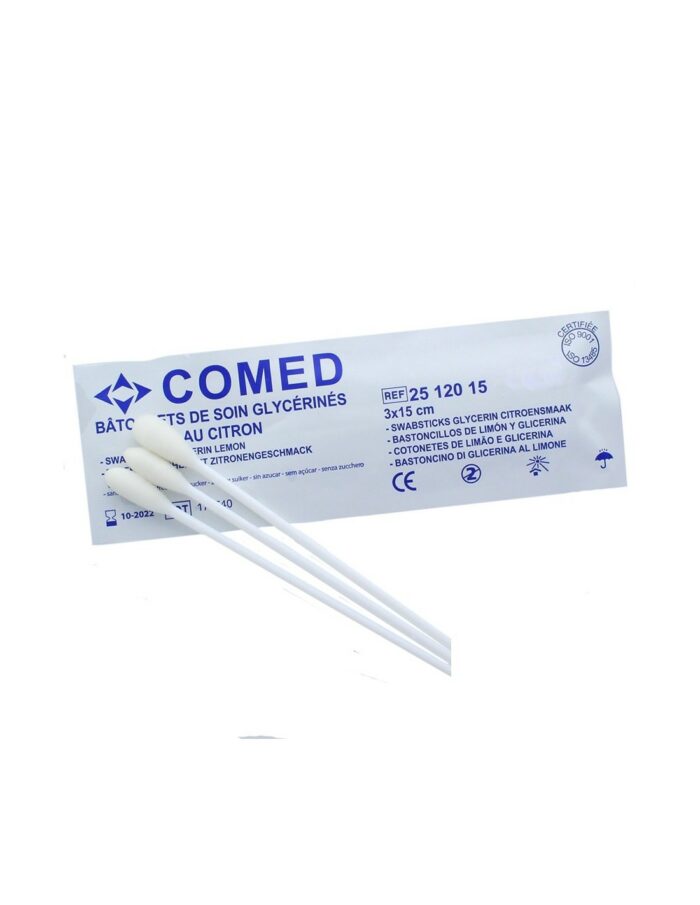 Bâtonnets de soins imprégnés goût citron COMED / 10 sachets de 3 bâtonnets – Image 2