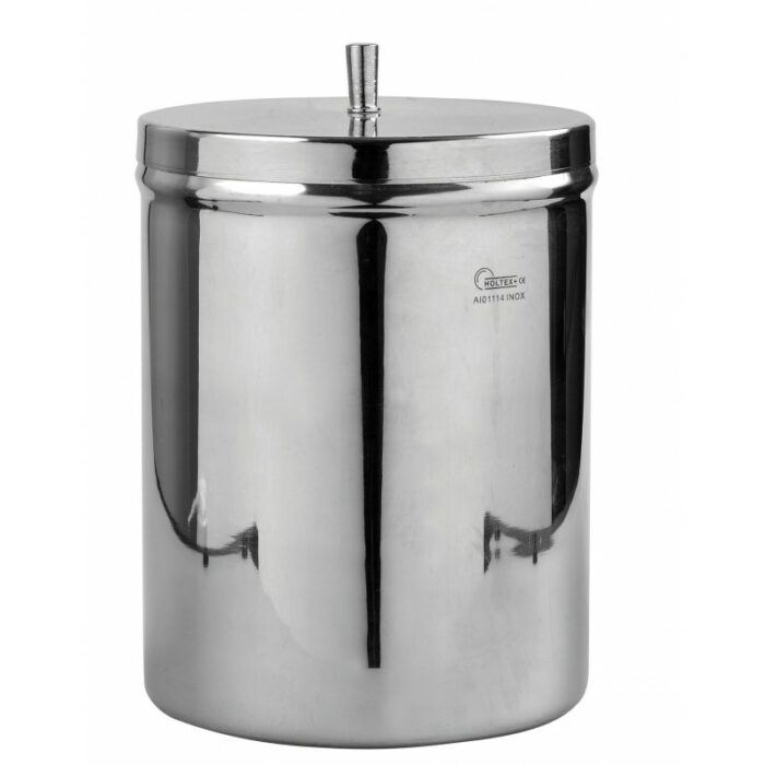 Boîte à coton inox  autoclavable 11x14cm – Image 2