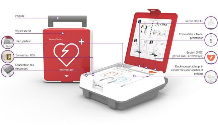 Défibrillateur automatique BEXEN CARDIO Reanibex 100 – Image 2