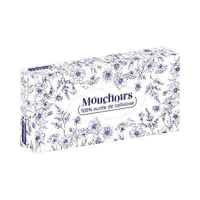 Mouchoirs en boîte distributrice 2 plis lisse 100% / boite de 100