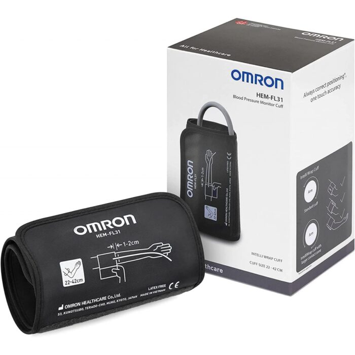 Brassard préformé pour tensiomètres OMRON Intelli Wrap / adulte 22-42cm – Image 2
