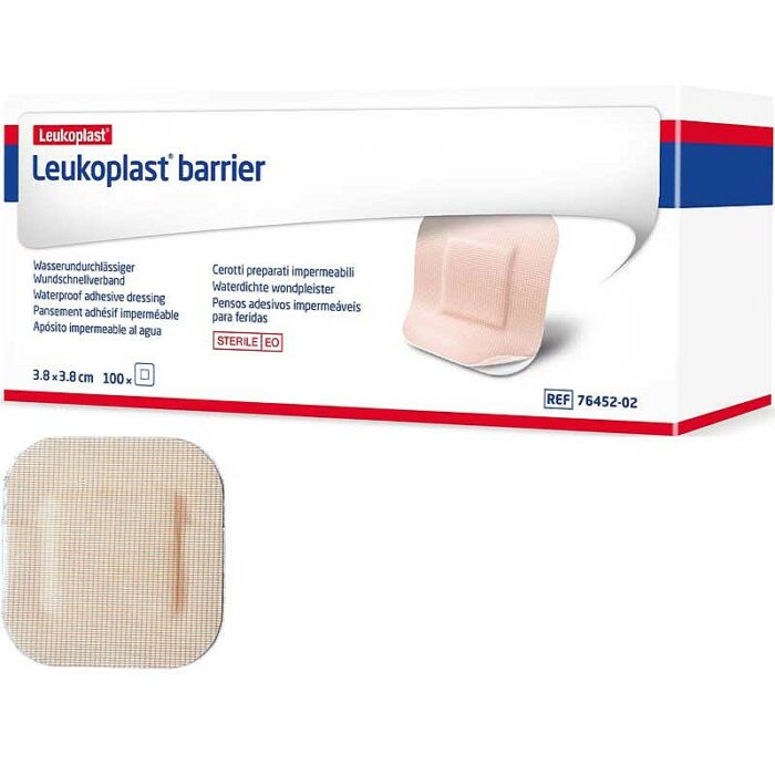 Pansements stériles LEUKOPLAST barrier 3.8cmx3.8cm / boite de 100 – Image 2