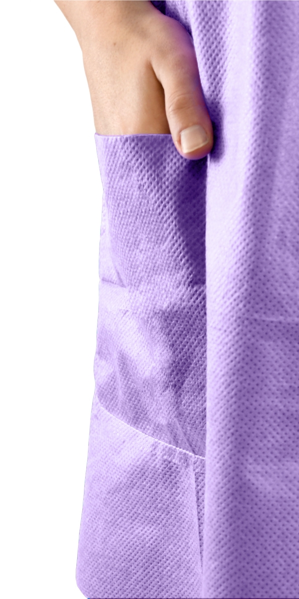 Pyjamas ColorSoft à usage unique parme / carton de 100 – Image 3