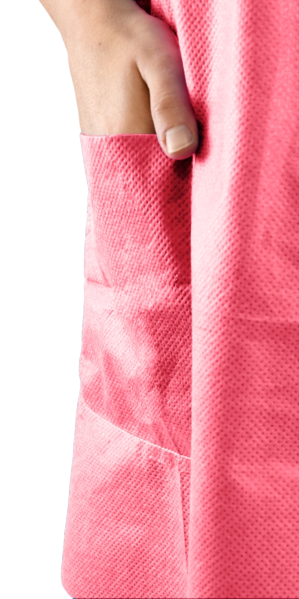 Pyjamas ColorSoft à usage unique rose / carton de 100 – Image 3