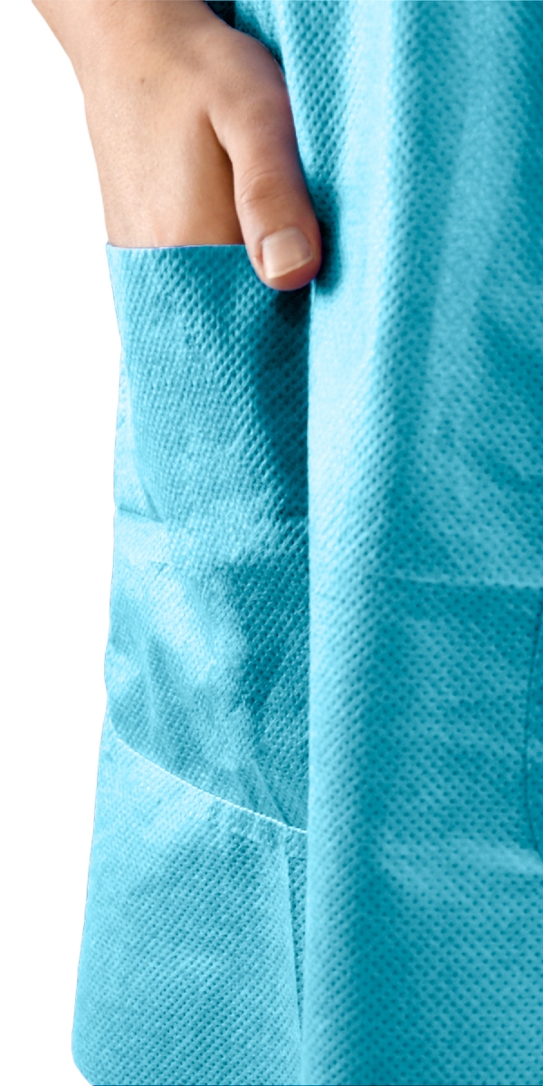 Pyjamas ColorSoft à usage unique vert / carton de 100 – Image 3