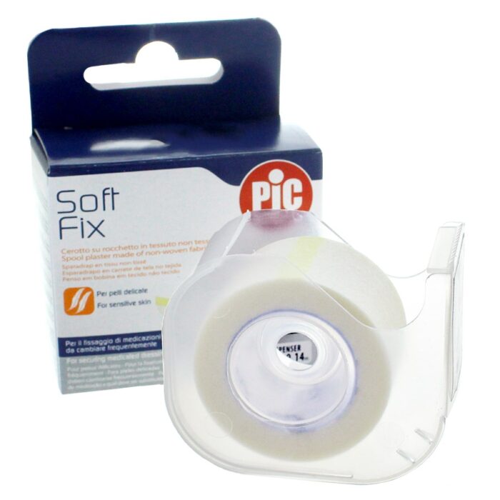Sparadrap microporeux non tissé sur dévidoir PIC Soft Fix 9.14m x 2.5cm / à l’unité – Image 2