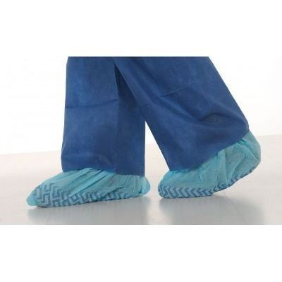 Surchaussures bleu non tissées antidérapantes / sachet de 100 - Diadice  Médical