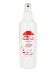 Spray gel conducteur ecg ASEPT IN MED / flacon de 250ml – Image 2