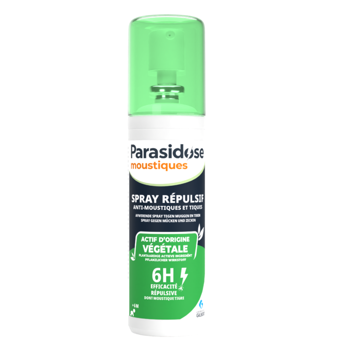 Spray répulsif moustiques et tiques PARASIDOSE /100ml – Image 2