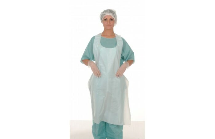 Tabliers blanc polyéthylène 125cm / sachet de 100 – Image 2