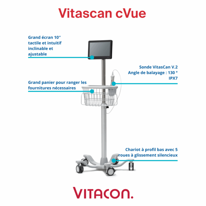 BLADDER SCANNER VITASCAN E-VUE AVEC PIED ET TABLETTE – Image 7