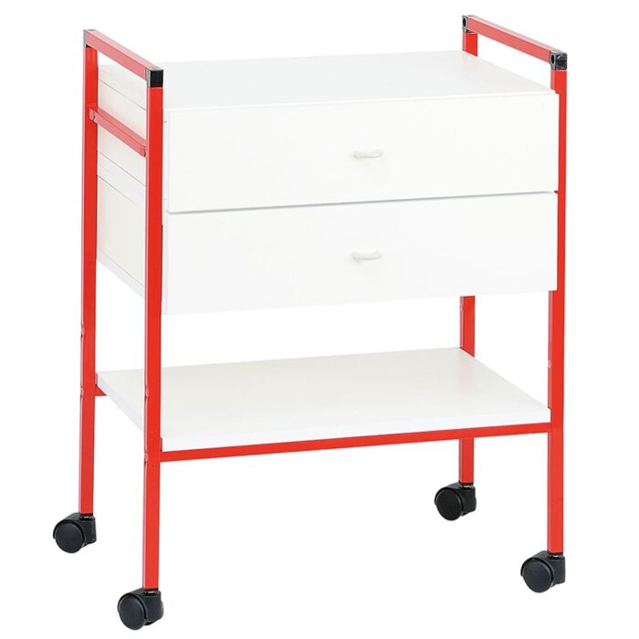 Guéridon CARINA 243 2 plateaux 60x40 cm + 2 tiroirs – Image 2
