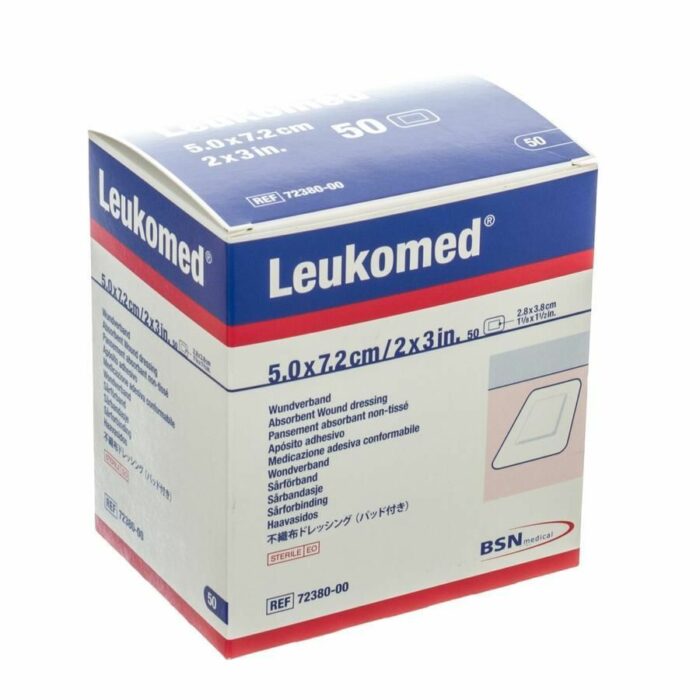 Pansements stériles BSN Leukomed T plus film transparent 5cmx7.2cm ou 8cmx10cm ou 8cmx15cm / boite de 50 – Image 2