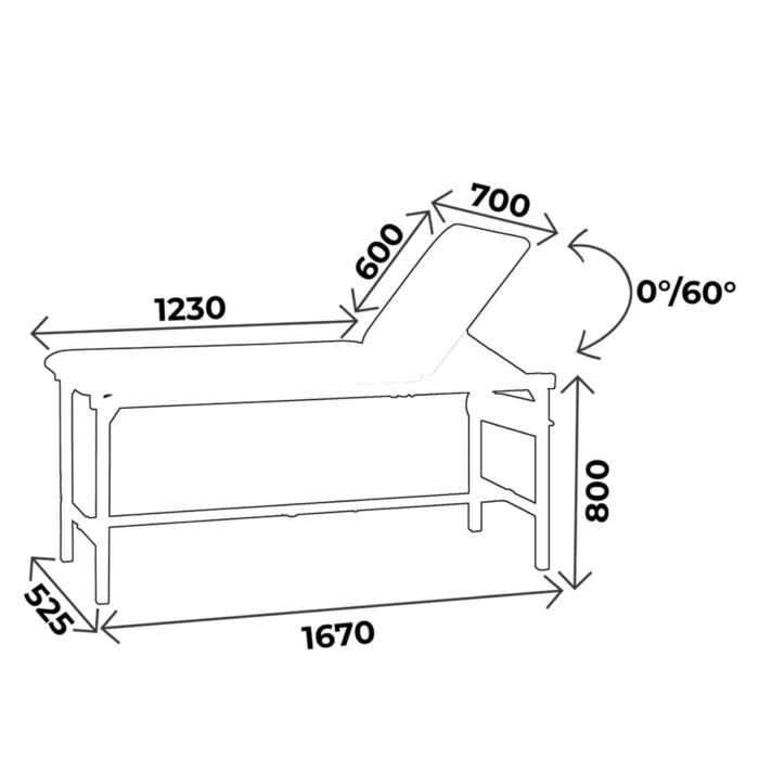 Pack divan d’examen fixe CARINA Ecomax 700 70 cm sellerie  + Guéridon + Tabouret + Marche pied / 4 éléments – Image 2