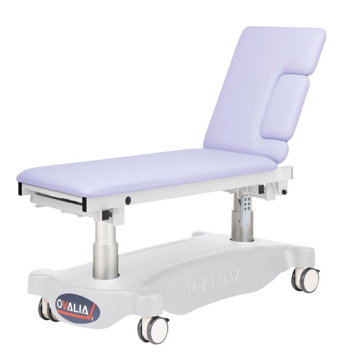 Divan d’examen électrique cardiologie CARINA Ovalia V2 télécommande sellerie classique ou urban / 2 plans largeur 70 ou 80 cm – Image 3
