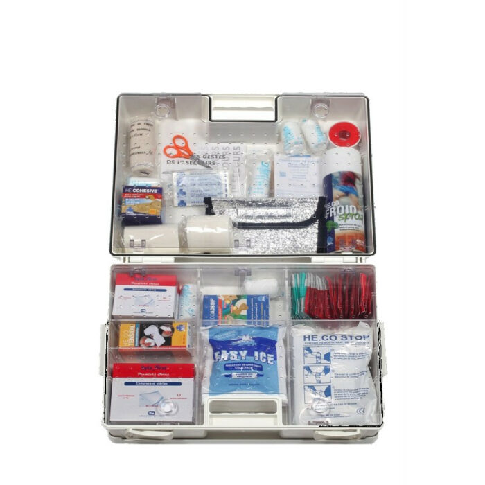 Mallette de secours MULTI ACTIVITES ABS 44.8x34.2x16.2cm / vendue pleine avec 136 produits – Image 2