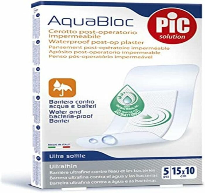 Pansements PIC AquaBloc 10cmx10cm ou 15cmx10cm / boîte de 5 – Image 2
