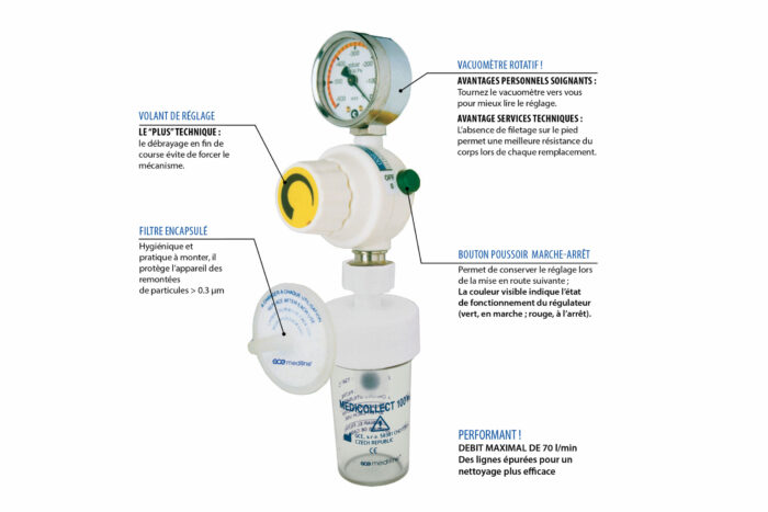 Régulateur de vide Medievac+ GCE MEDICAL – Image 4